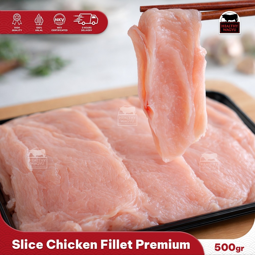 Slice Chicken Fillet Daging Ayam Slice Tipis 500 Gram