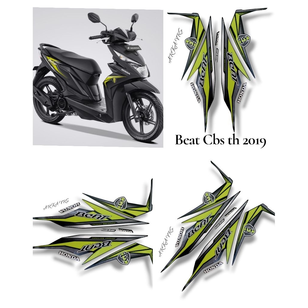 Stiker Sticker Striping Polet Motor Honda Beat Cbs tahun 2019 / list motor honda beat cbs tahun 2019