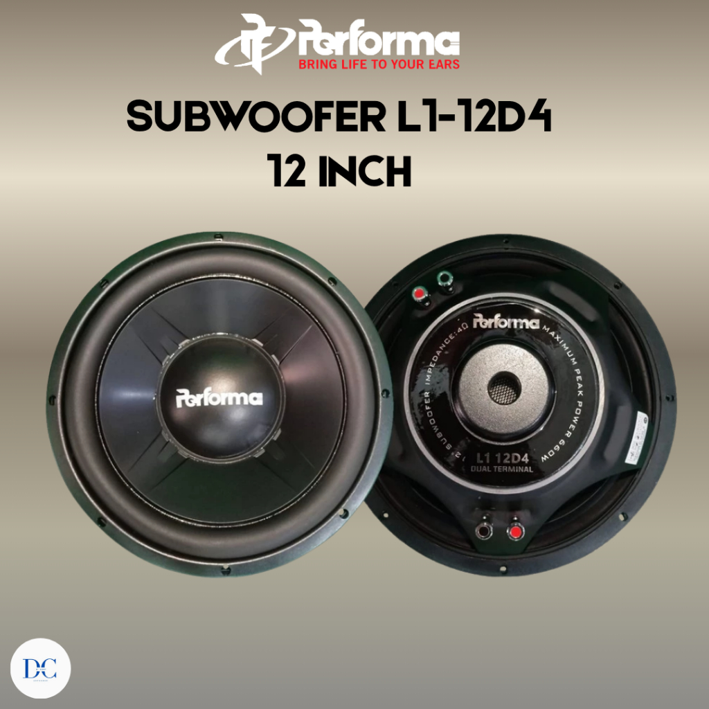 Subwoofer Audio Mobil - Subwoofer Performa L1-12D4 - 12 Inch - Subwoofer Mobil - Plug N Play - 100% 
