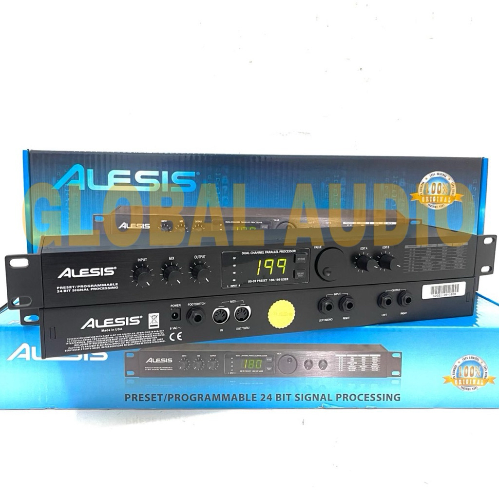 Effect Vokal Alesis Microverb 4 Original Made in USA Kuping Besi Alesis Microverb4 Bagus Murah ( Bis