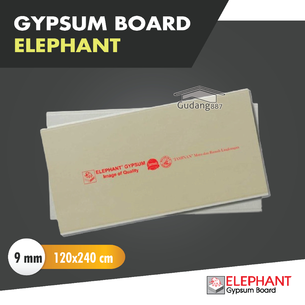 Gypsum Board E Board 9mm 12mm 120x240cm Plafon Rumah
