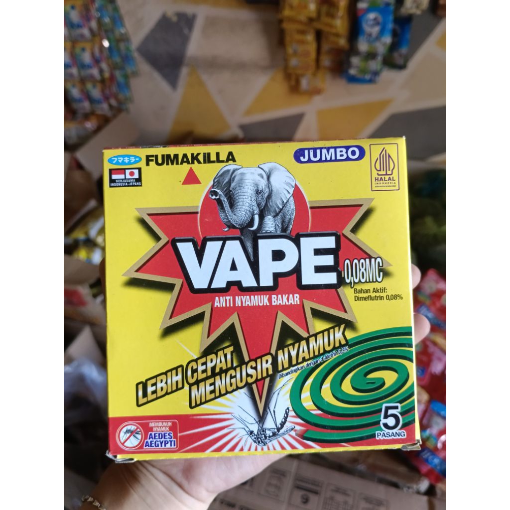 Obat Nyamuk Vapee 1 Kotak Isi 5