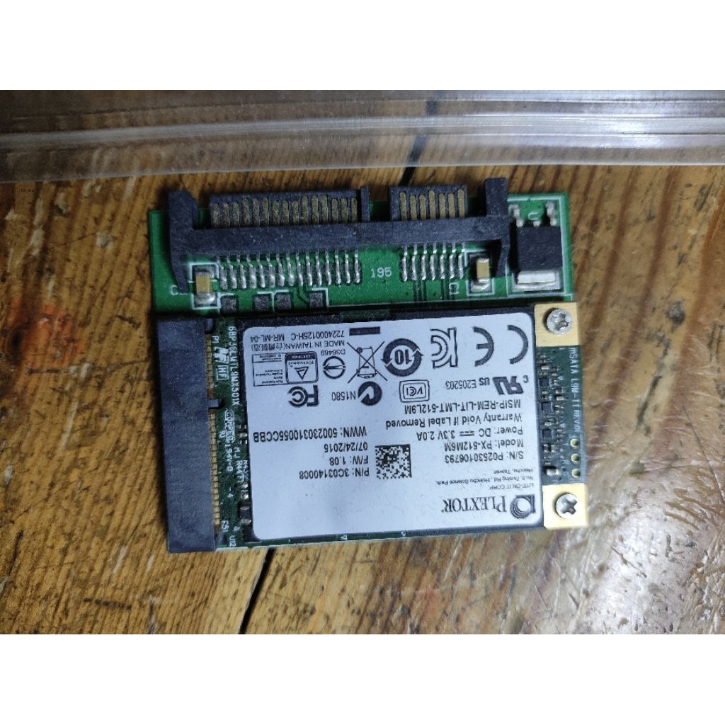 ssd Plextor msata sata 512gb high end mlc tahan lama BNOB