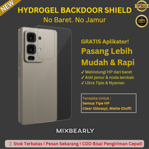 Anti Gores Hydrogel Belakang Oppo Find X9/X8/X7/X6/X5/X4/X3/X2/X Lamborghini Pro Lite Neo Ultra Plus