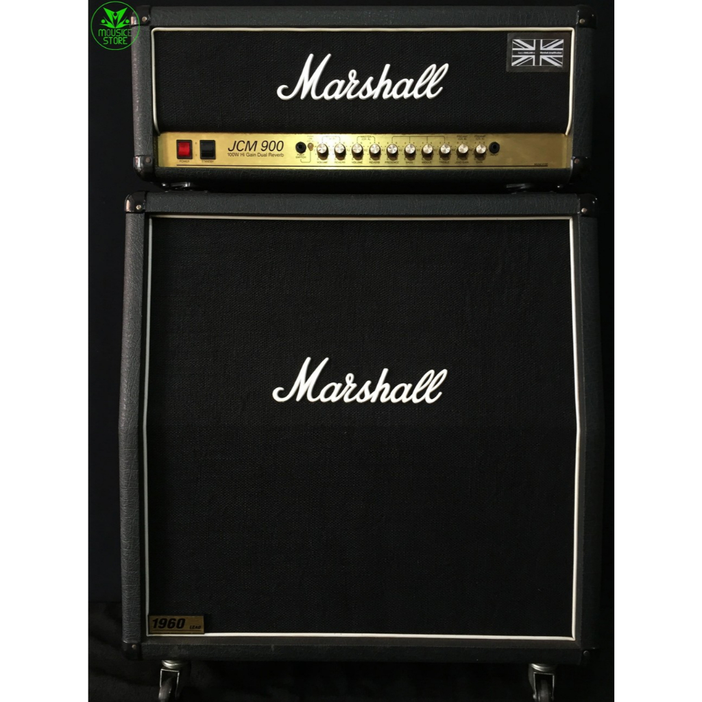 MARSHALL JCM900 100W HI-GAIN DUAL REVERB TUBE HEAD AMPLIFIER & MARSHALL 1960A 4x12 SPEAKER CABINET M