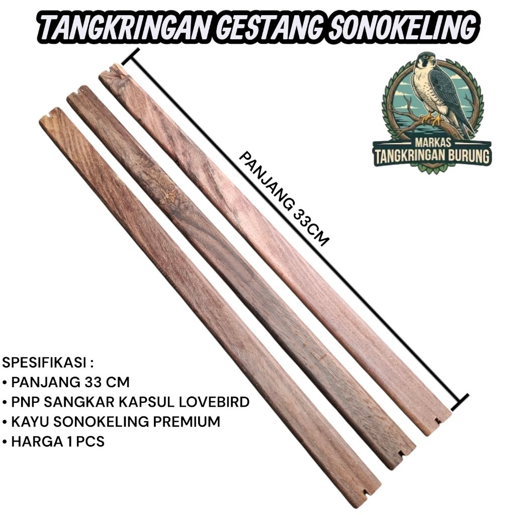 TANGKRINGAN GESTANG LOVEBIRD SONOKELING PREMIUM