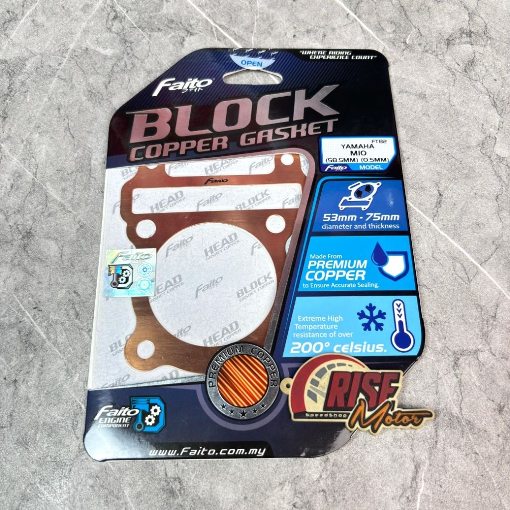 PAKING BLOK SEHER TEMBAGA MIO 0.5 MM FAITO