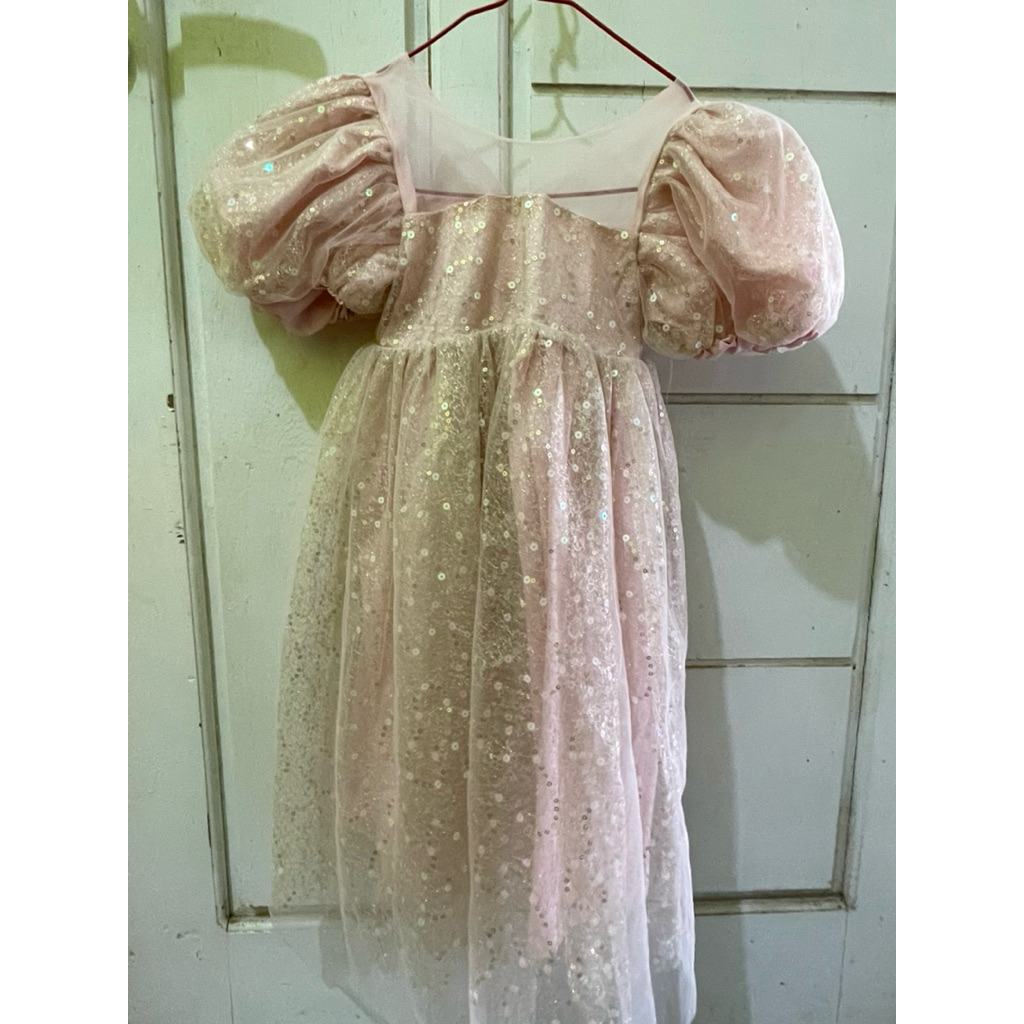 prelove gaun pesta/ulang anak umur 3-4tahun cantik