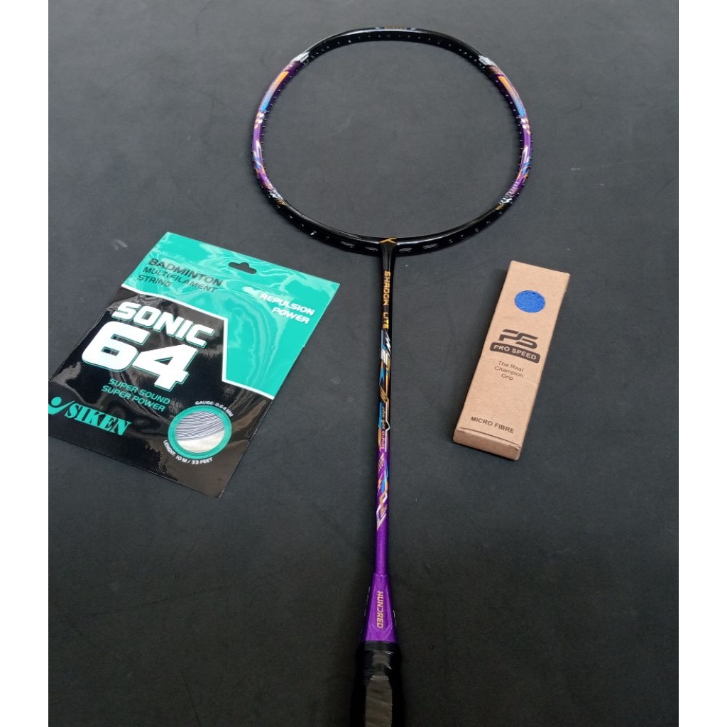 Raket badminton bulutangkis bekas second original hundred shadow lite