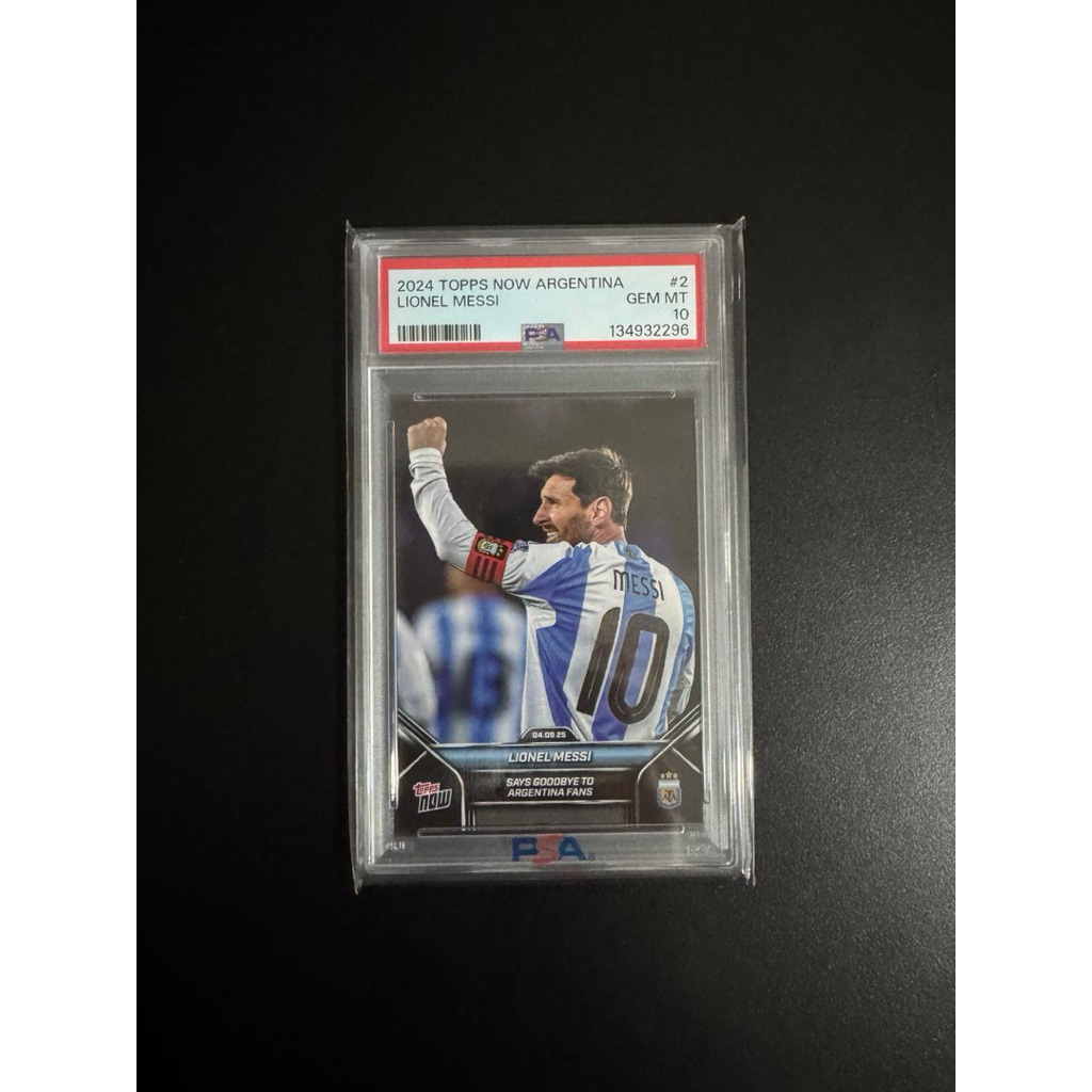 2024 Topps Now Lionel Messi Argentina “Goodbye” PSA 10
