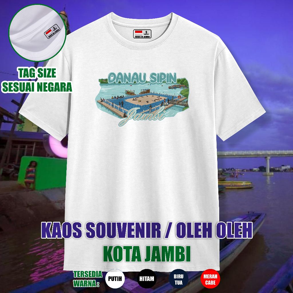 KAOS SOUVENIR JAMBI BAJU OLEH OLEH KAOS CANDI MUARO JAMBI ASLI COTTON COMBED 30S PREMIUM UNISEX ANAK