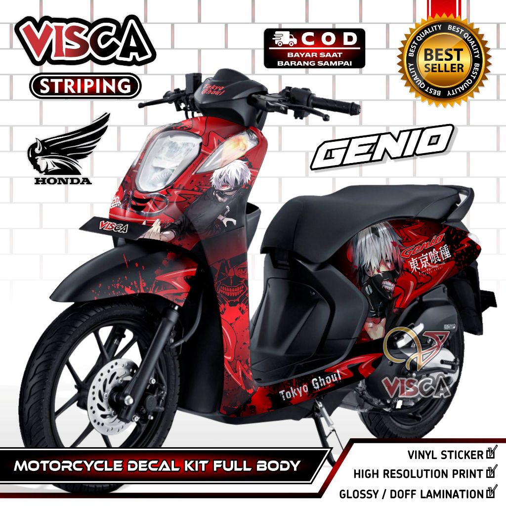 Decal GENIO Full Body - Stiker GENIO Full Body - Dekal GENIO Full Body - Striping GENIO Variasi - De