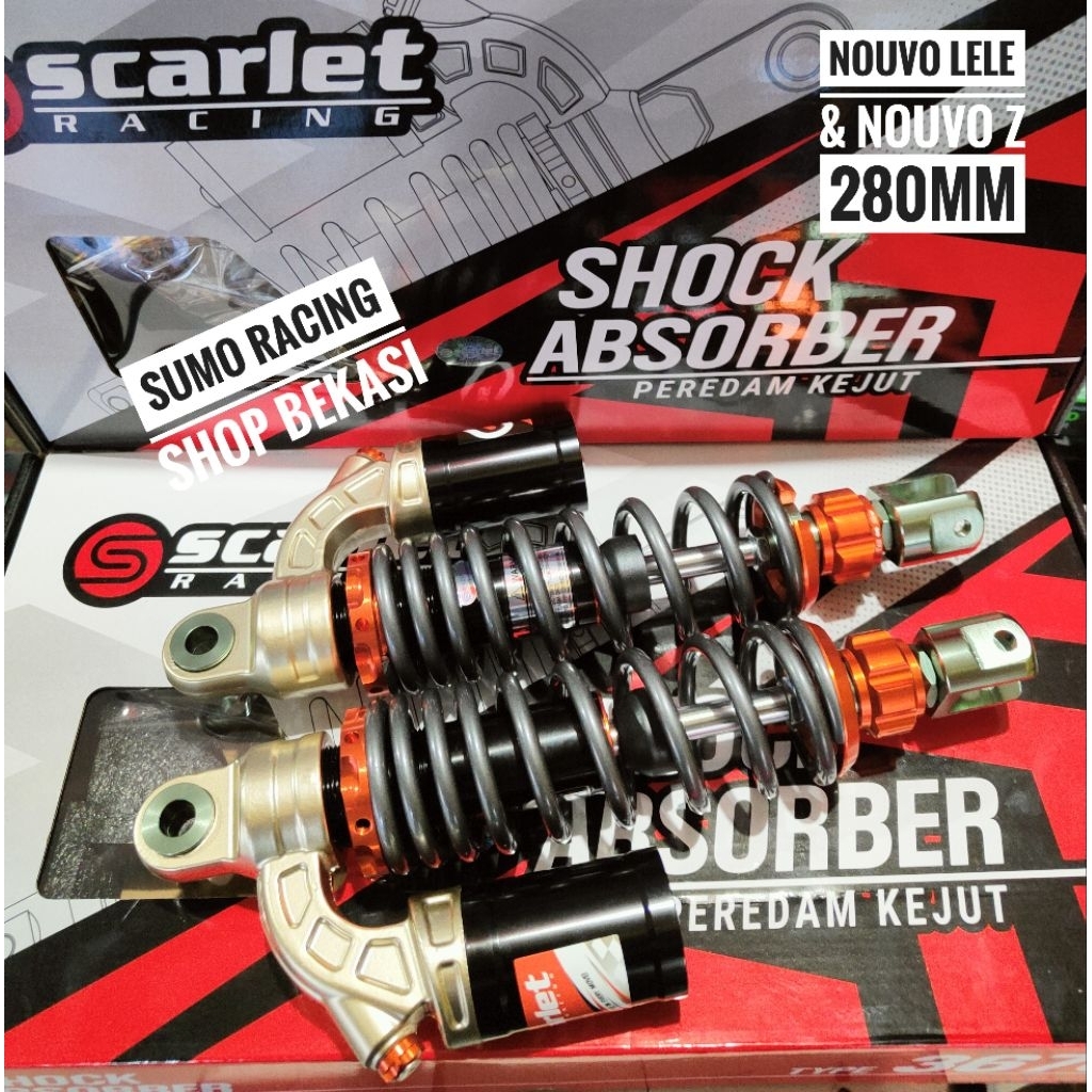 SHOCK SHOCKBREAKER TABUNG ATAS SCARLET 3676 NOUVO LELE NOUVO Z UKURAN 280MM