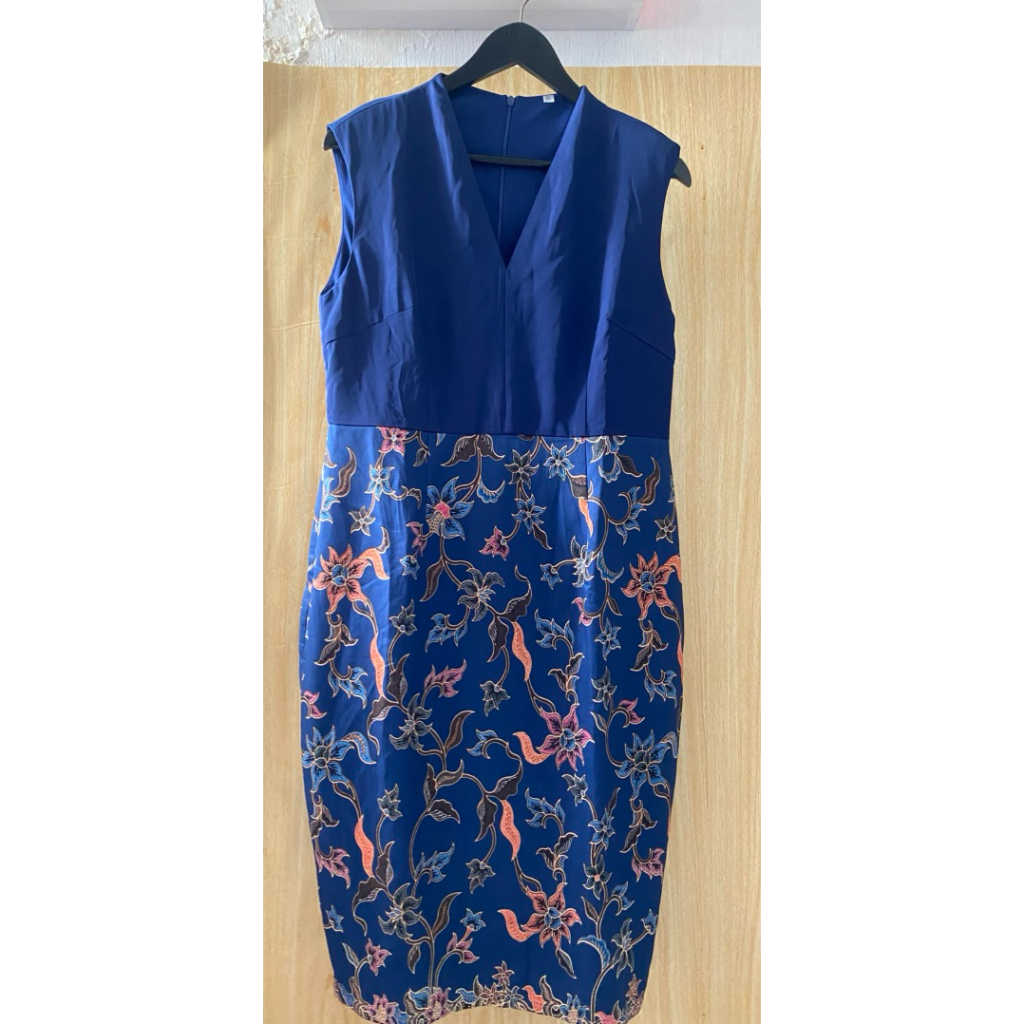 Dress batik wanita - biru