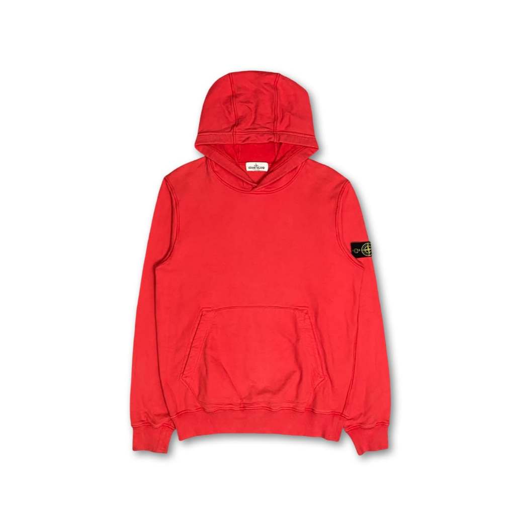 Stone Island Junior Hoodie Red Size 14