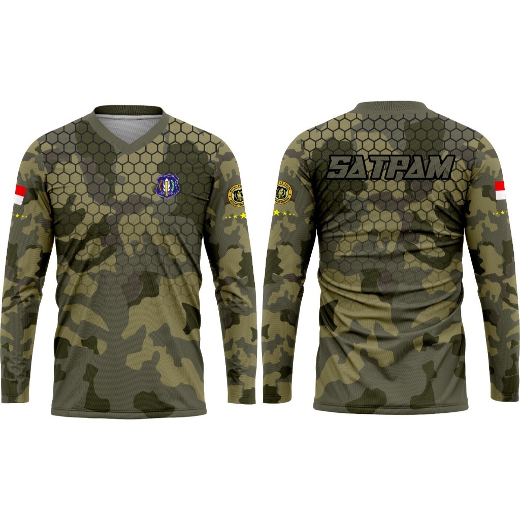 JERSEY SATPAM TERBARU 2025//SATPAM ARMY/ /JERSEY KAOS SECURITY HITAM /SERAGAM SATPAM HITAM / KAOS SE