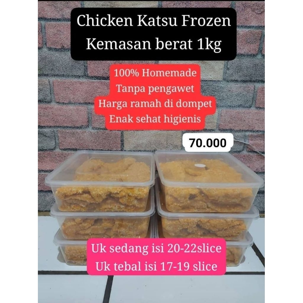 Chicken Katsu Frozen Homemade Pack berat 1kg
