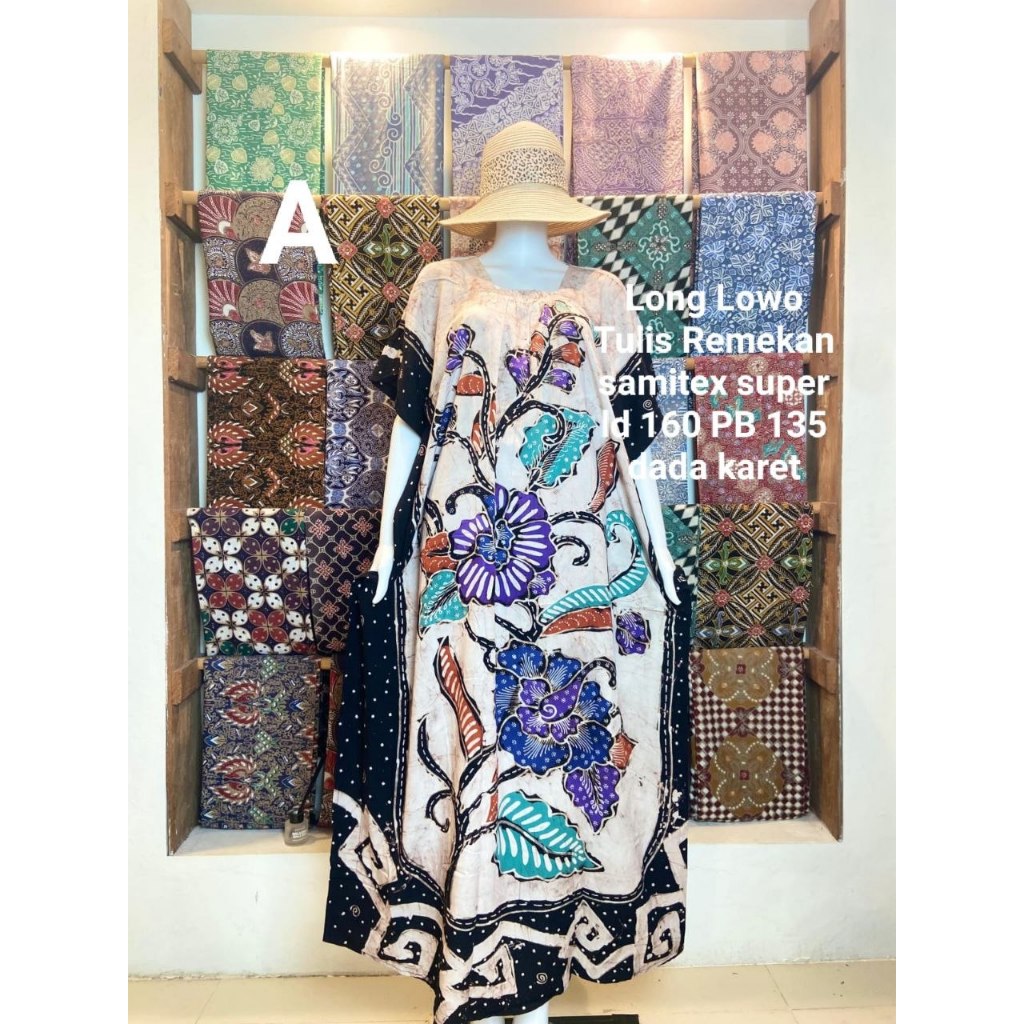 Longdress Lowo Bunga Batik Tulis Remekan Premium