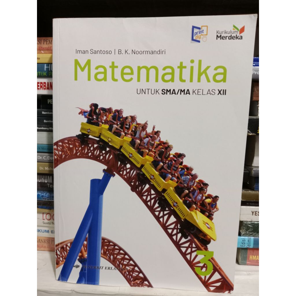 Buku Matematika Kelas 12 SMA Kurikulum Merdeka /Erlangga