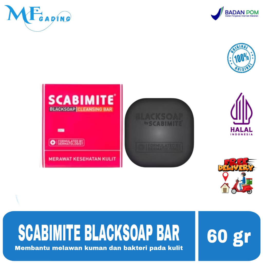 BlackSOAP by Scabimite - Sabun Mandi Pendamping Scabimite untuk Gudik Scabies Gatal