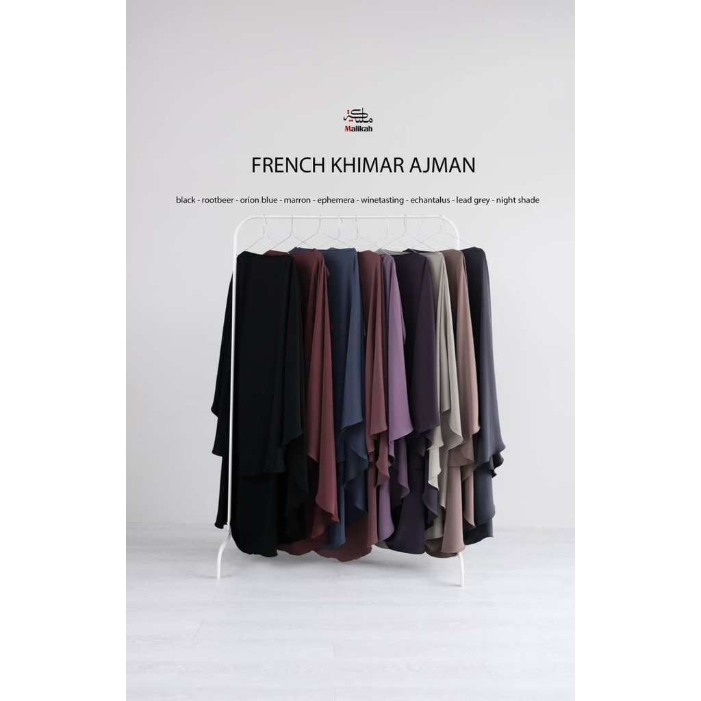 Ajman Khimar by Malikah Bahan Mina anti uv Premium – Khimar Simple Elegant D