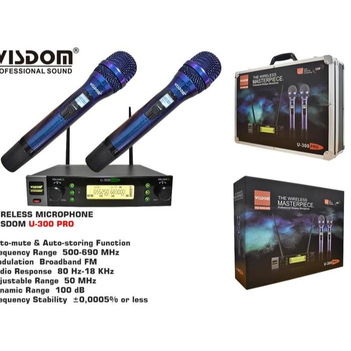 Mic Wireless Wisdom U300 pro – Original microphone/ wisdom U300pro / U 300PRO