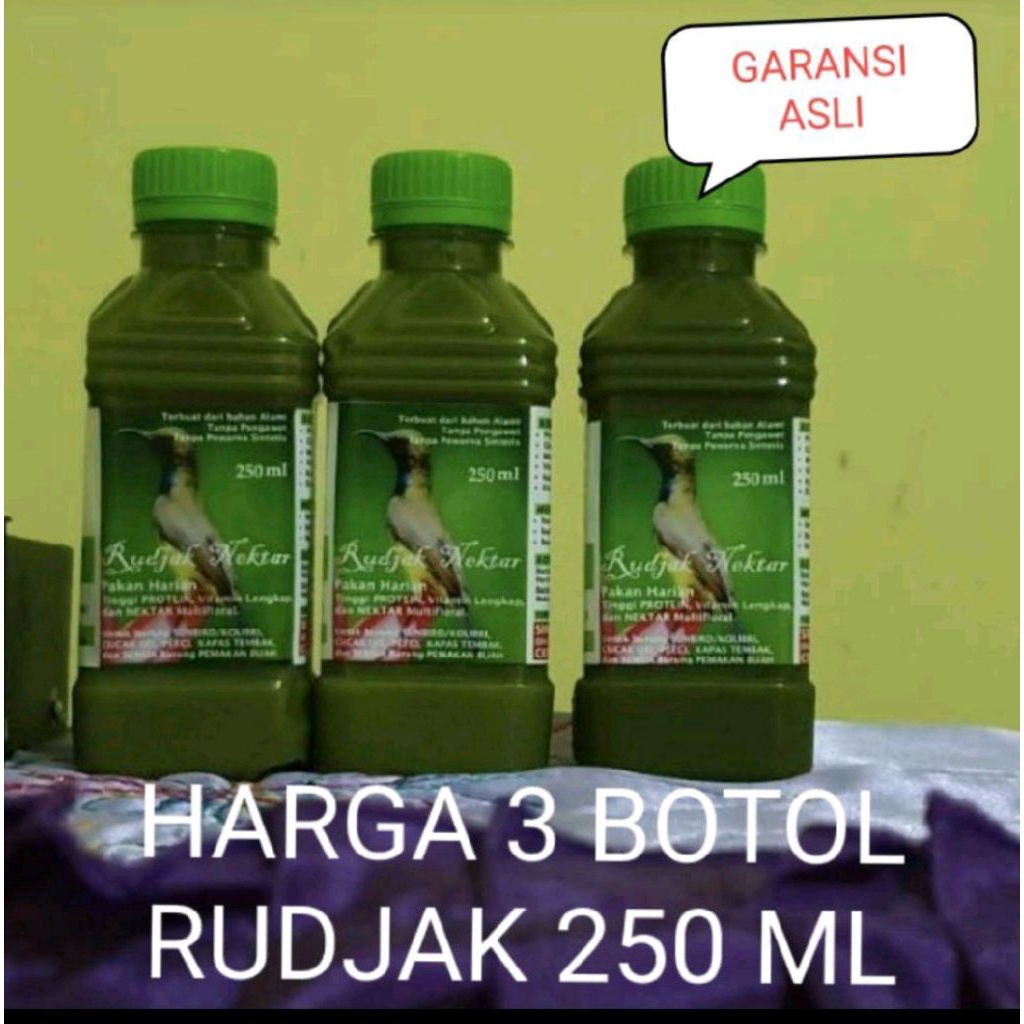 RUDJAK NEKTAR 250 ml(HARGA 3 BOTOL BESAR) RUDJAK NEKTAR