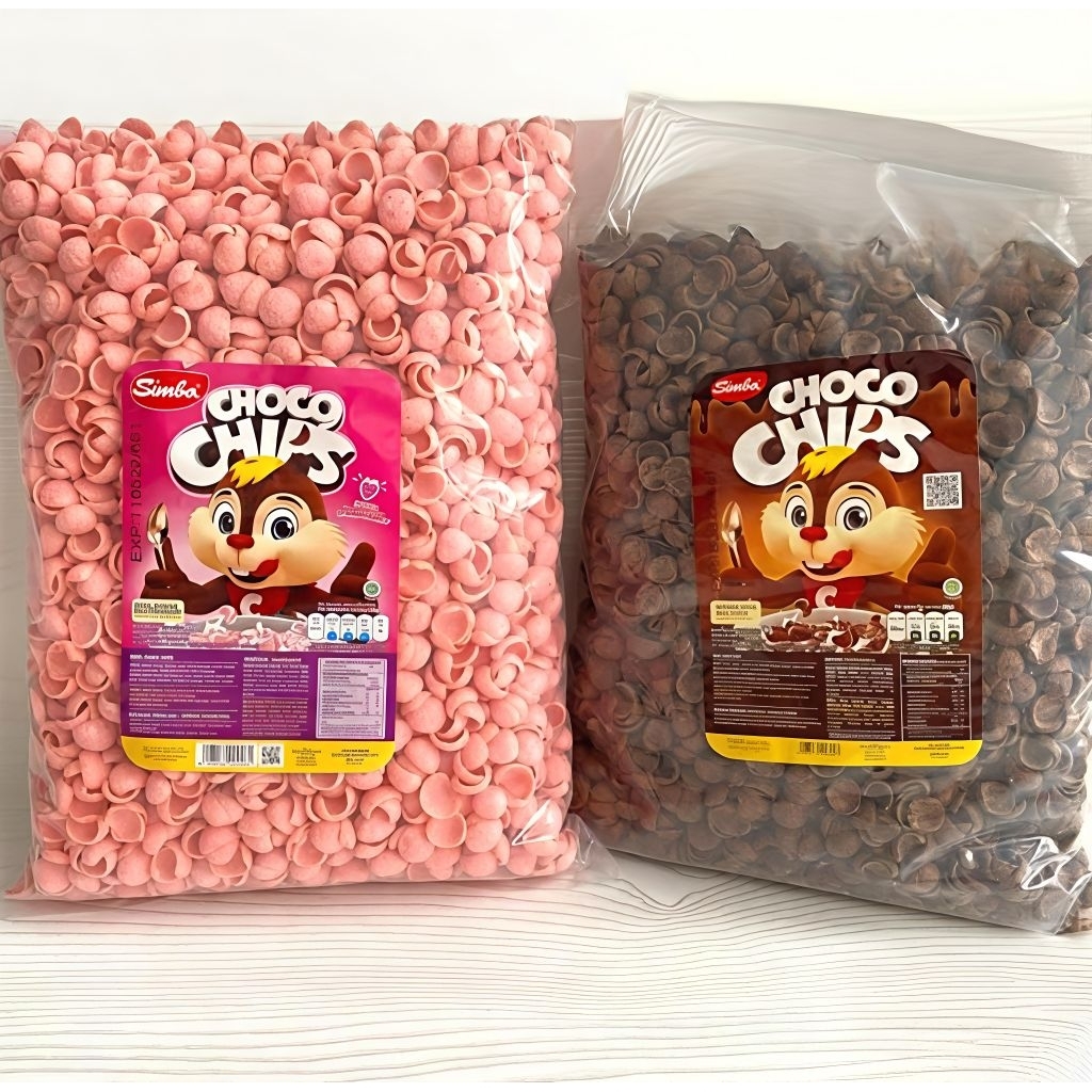 Simba Choco Chips Sereal Simba Coklat /Strawberry - Coklat