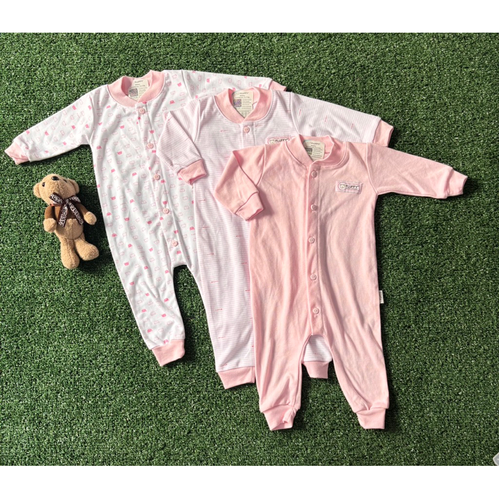 sleepsuit bayi newborn merk fluffy fluffy baby wear baju bayi fluffy