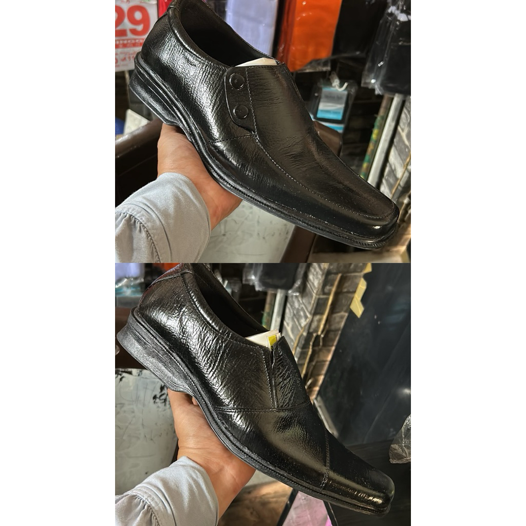 sepatu pria fantofel kulit sapi asli pontianak