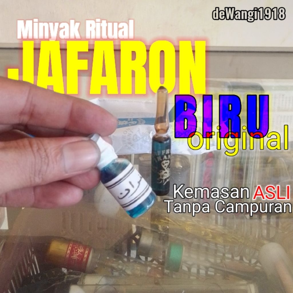 minyak Jafaron zafaron Biru original segel tanpa tutup