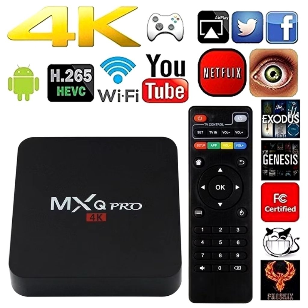 Android TV Box MXQ Pro 5G 16GB +256GB / 2GB+16GB / Smart TV 4 K Ultra HD MXQ Pro 5G