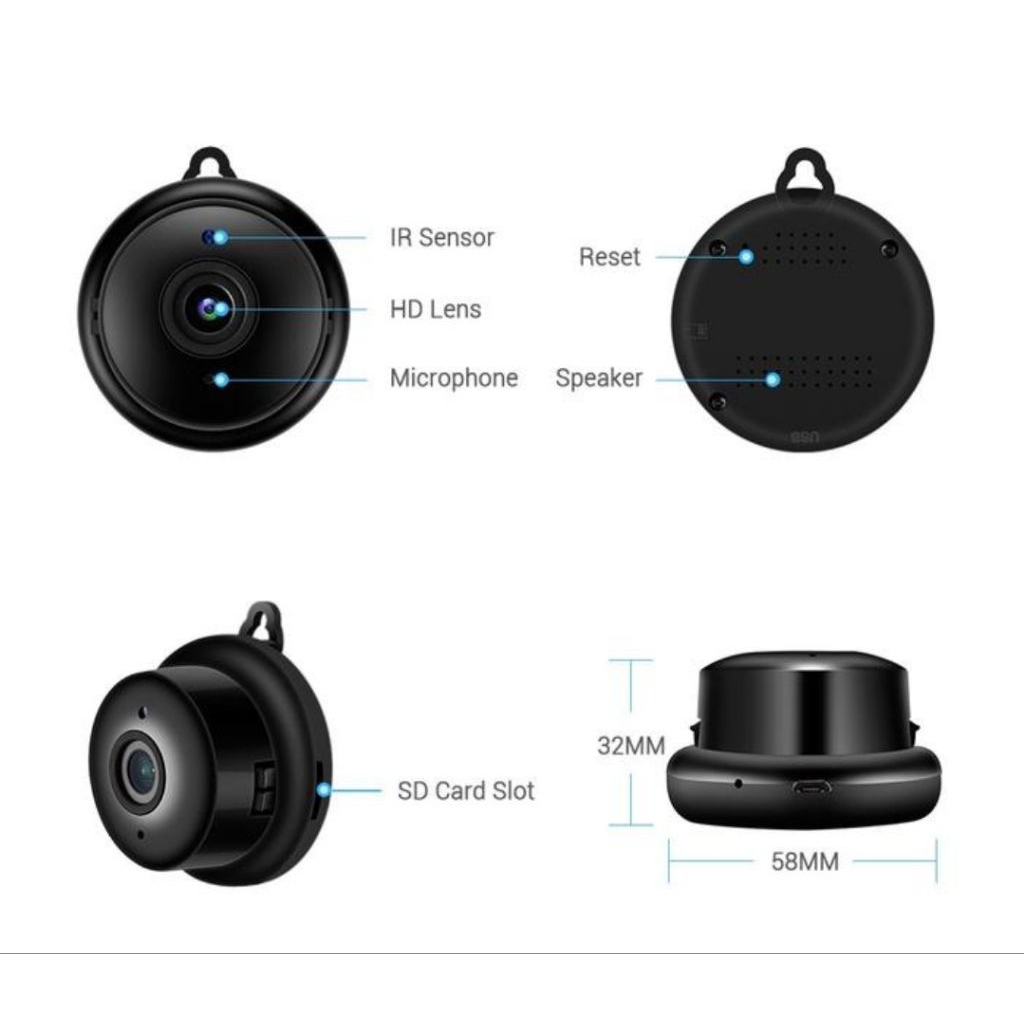 cctv wifi wireless smart camera V380pro//cctv mini