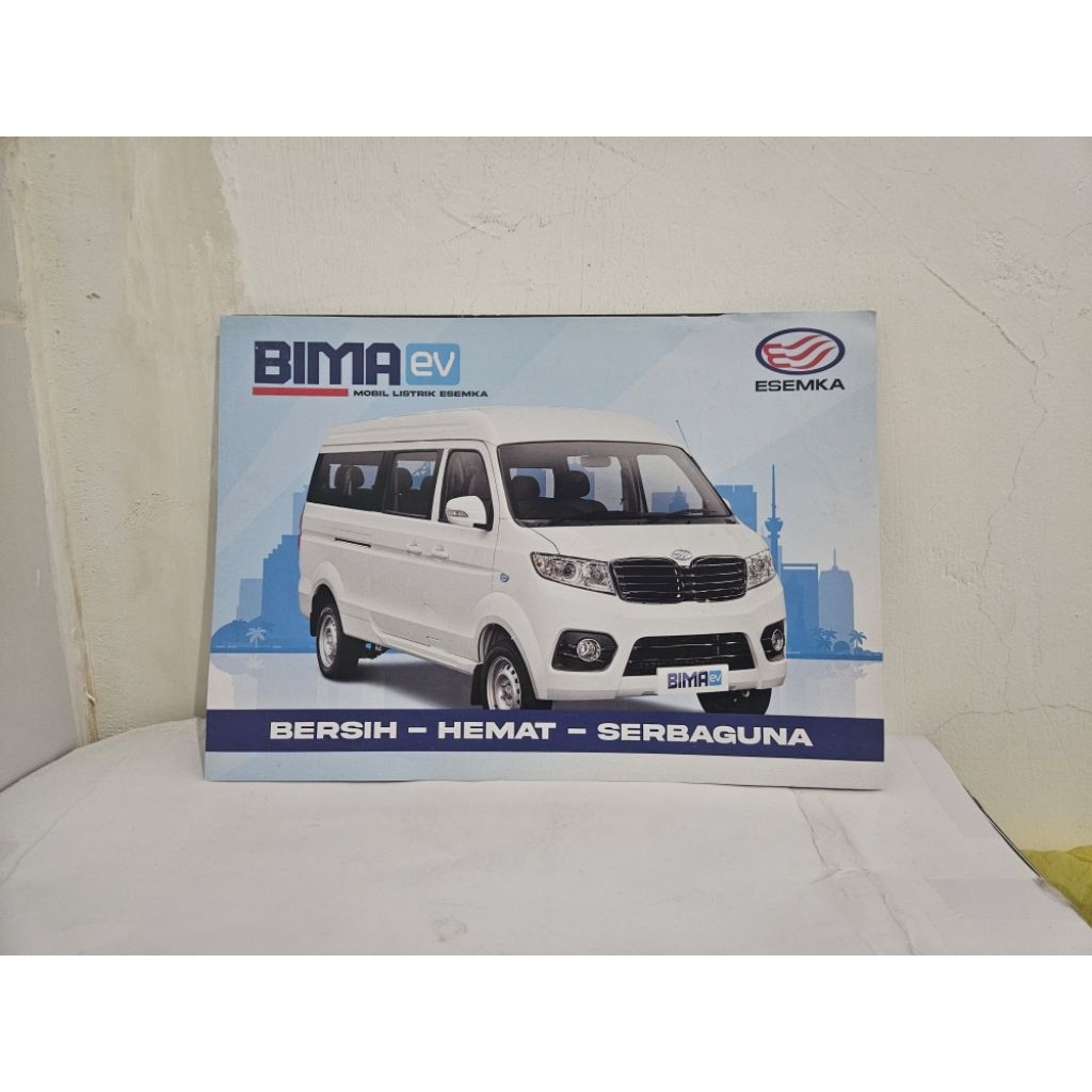 brosur katalog mobil esemka bima ev 2023 flyer