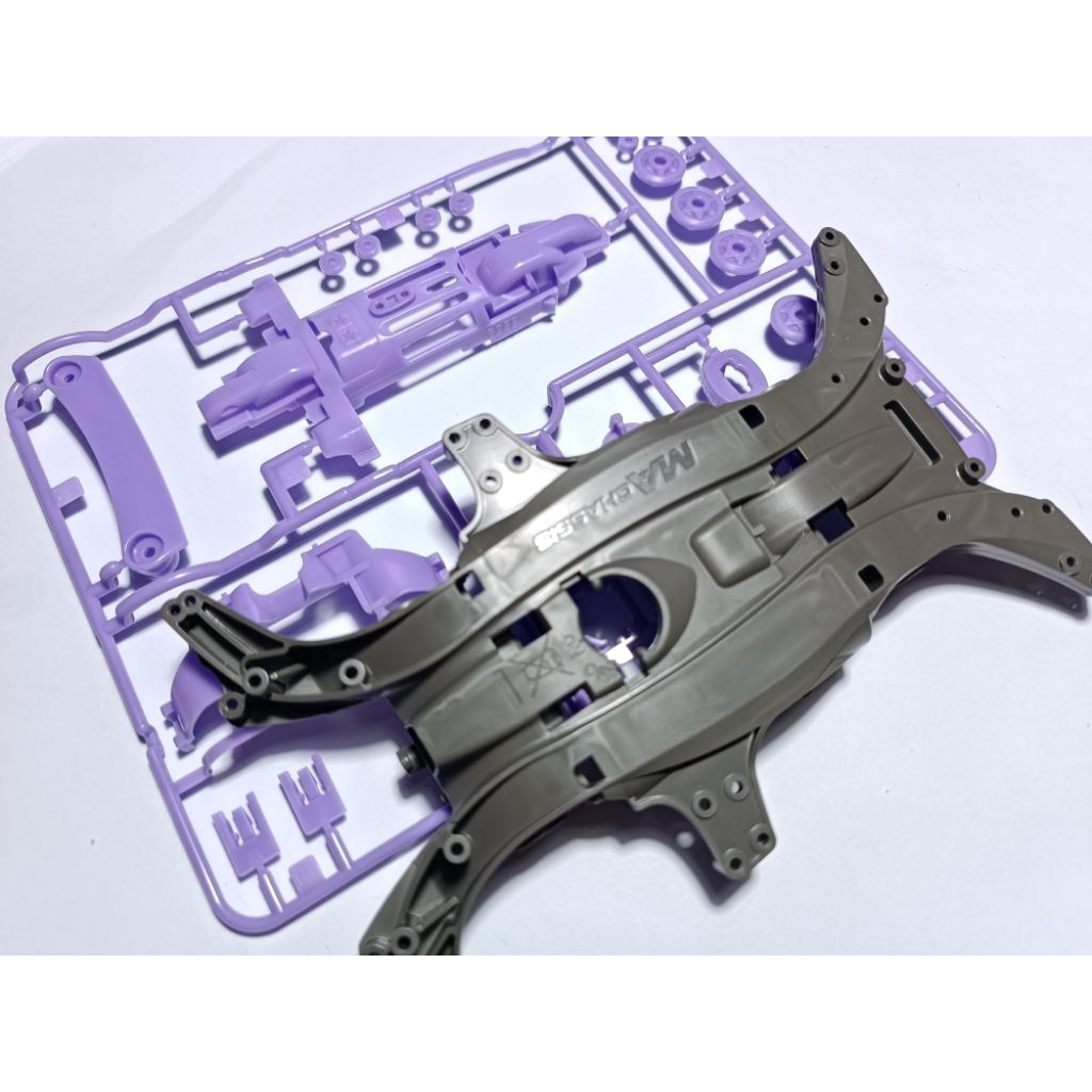 MA chassis olive grey gearbok set purple original tamiya