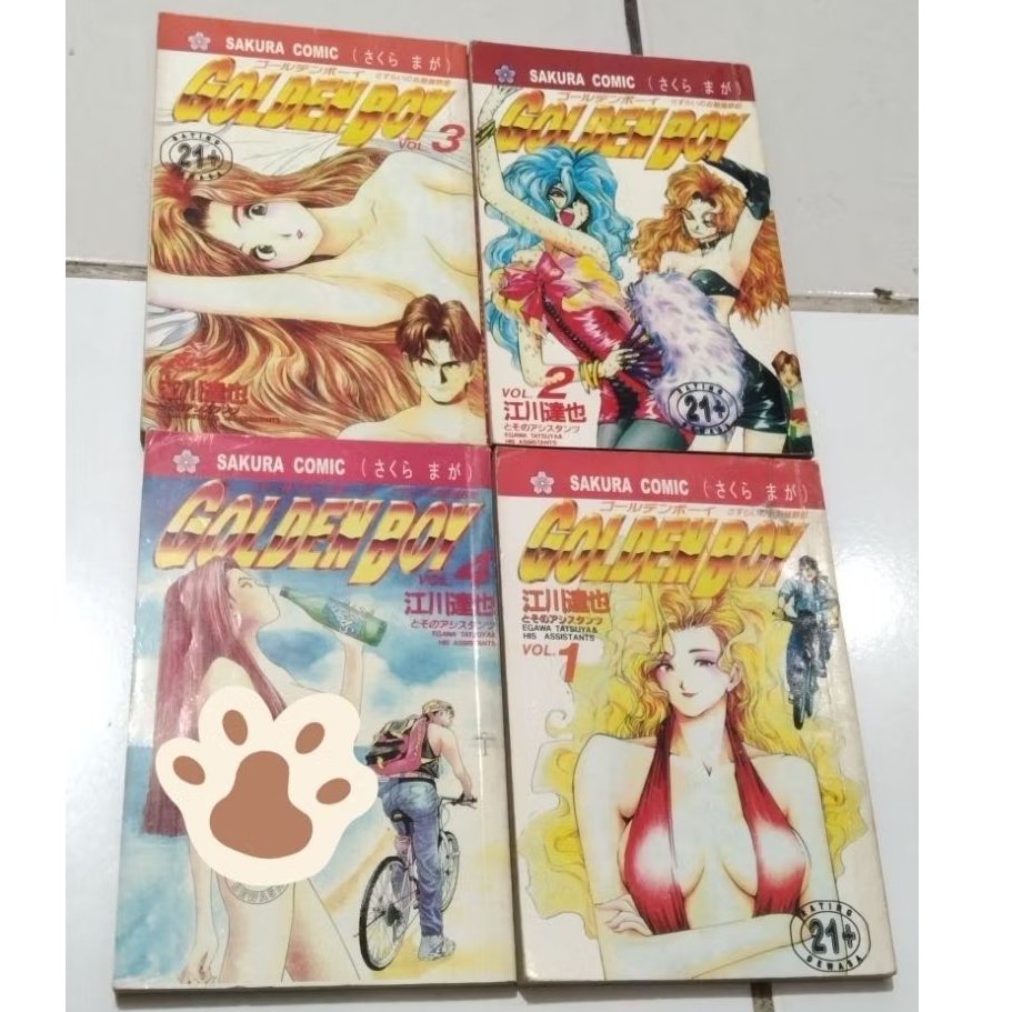 KOMIK GOLDEN BOY/PEACH/POLICE PATROL/GIRLS CANT HELP FALLING IN LOVE CABUTAN ORI