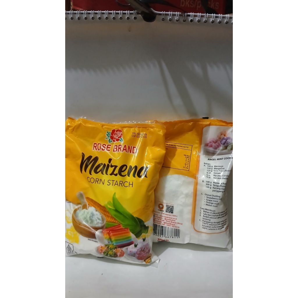 Tepung Maizena Rose Brand 500gr - Pengental Makanan, Pengganti Tepung Terigu, Praktis Digunakan