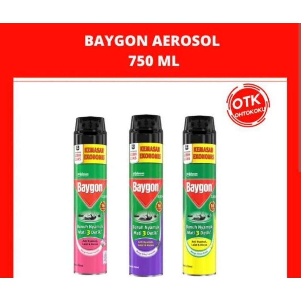 Baygon Semprot Aerosol 750 ML