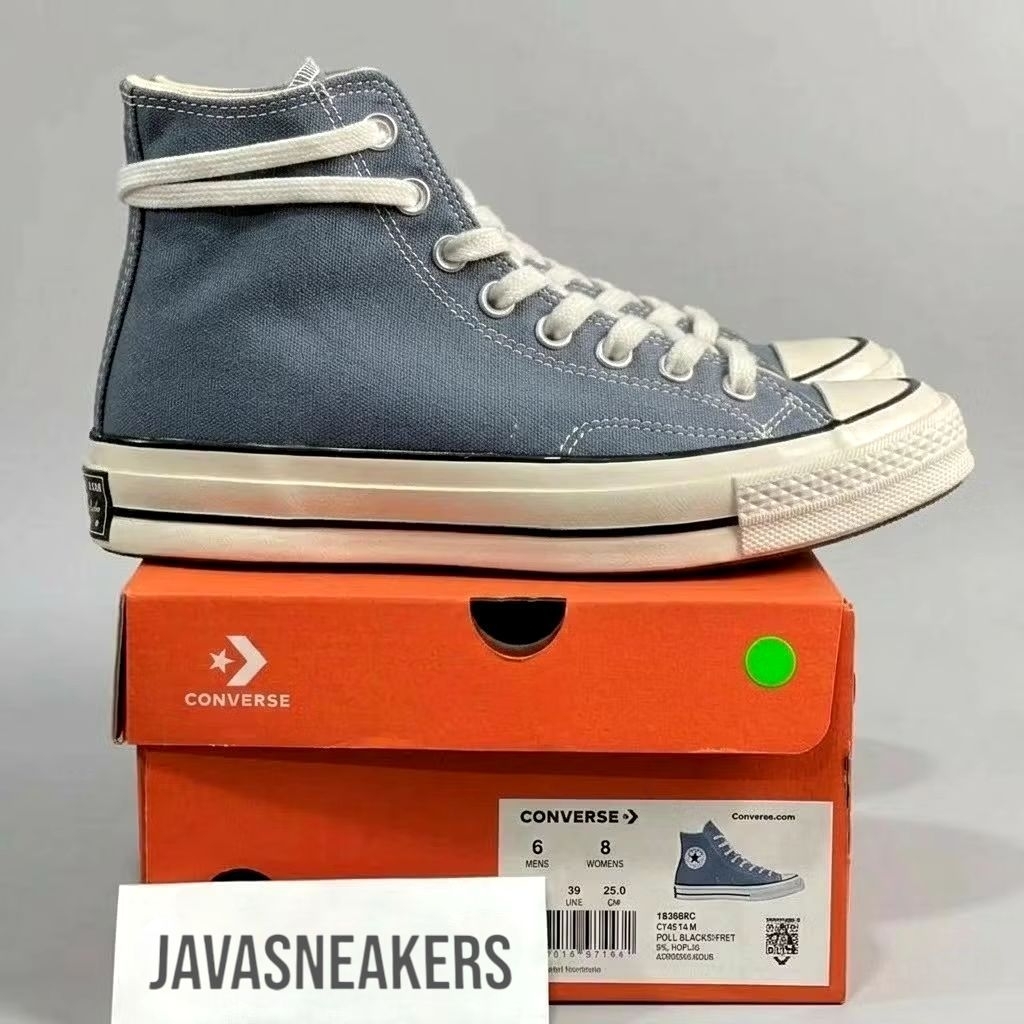 PREMIUM - CONVERSE ALL STAR CHUCK TAYLOR 70S HI ABU GREY - SEPATU TINGGI KASUAL 7 WARNA