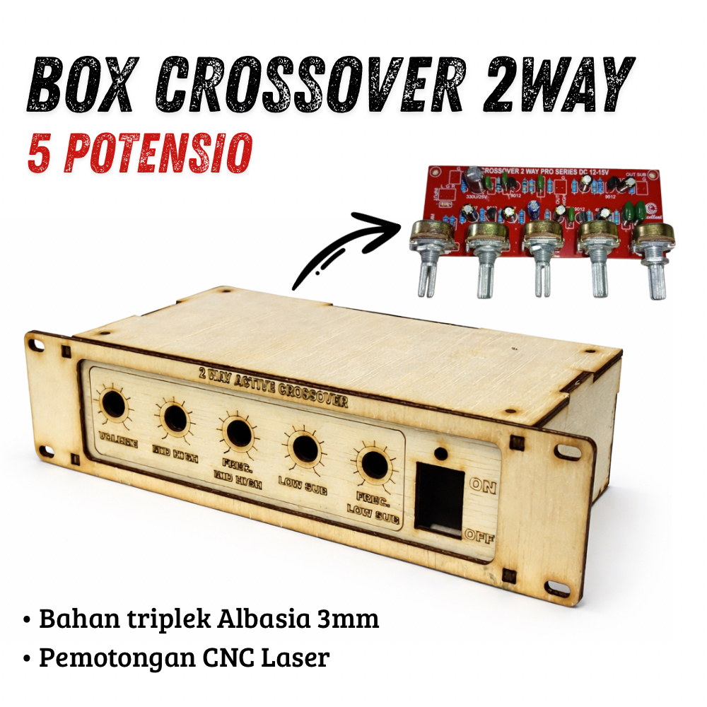 Box Crossover 2 Way 5 Potensio