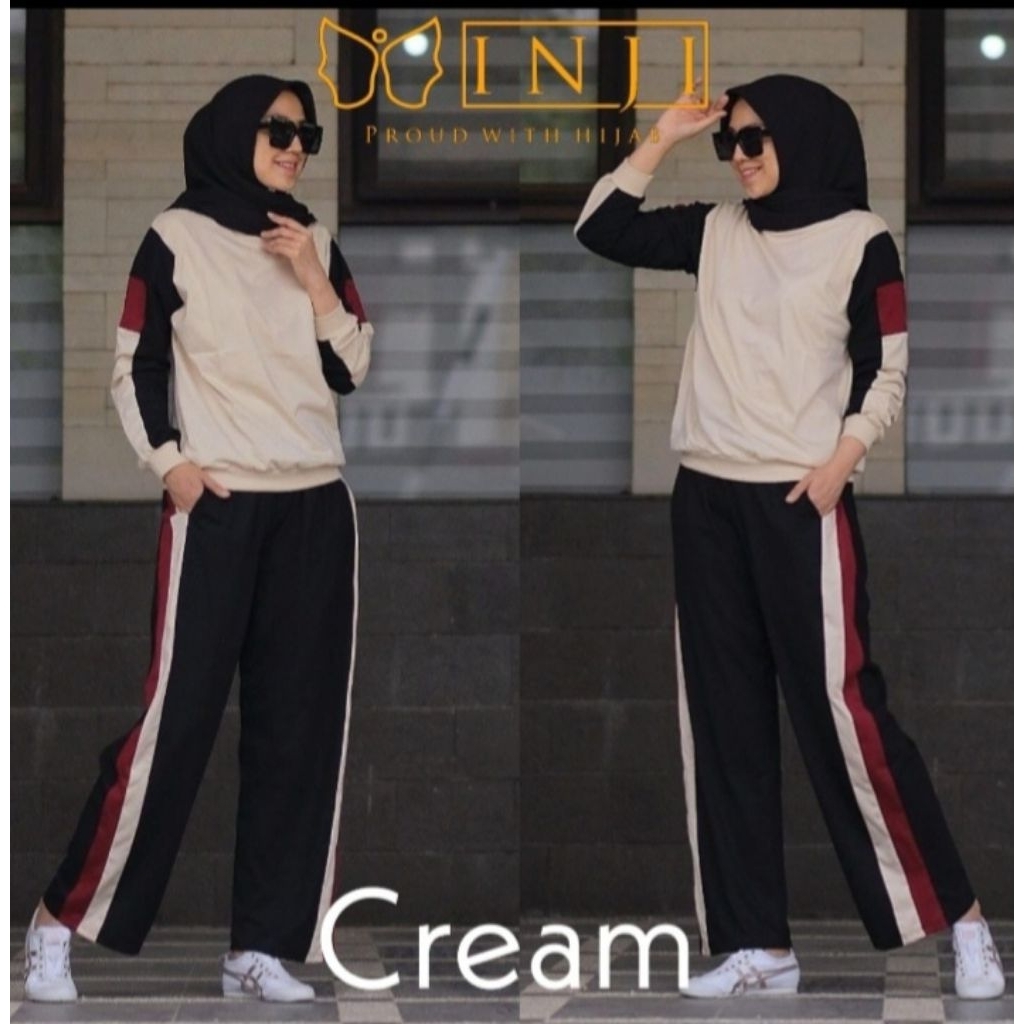 LULA SET SPORTY/ BAJU OLAHRAGA MUSLIM ORIGINAL BY INJI