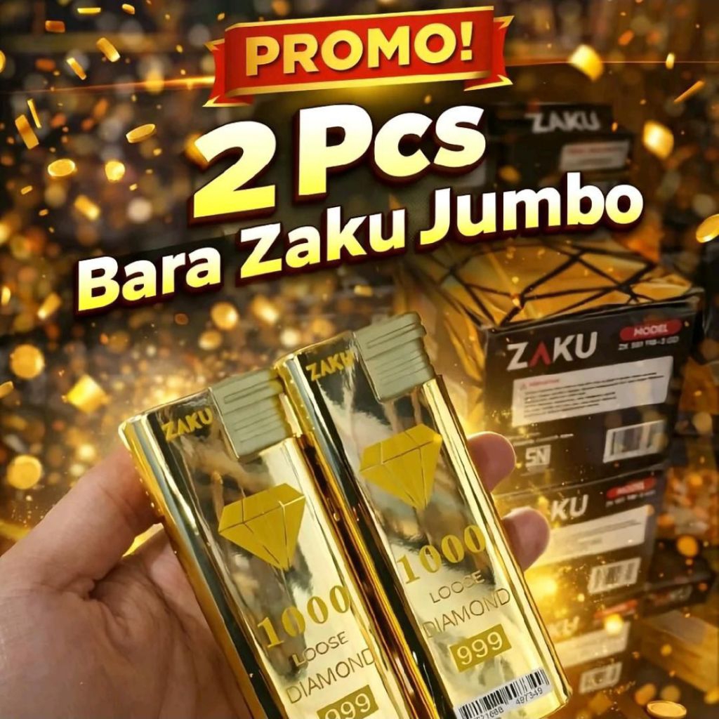 [PAKET 2 PCS] KOREK JUMBO ZAKU GOLD KOREK API BARA JUMBO / KOR ZAKU GOLD Magnetik Jumbo Gold - Bisa 