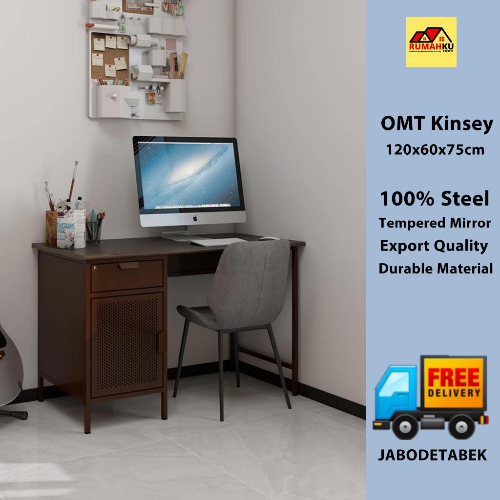 MEJA BELAJAR BESI - MEJA KANTOR BESI - MEJA KANTOR MINIMALIS - OLYMSTEEM MT KINSEY