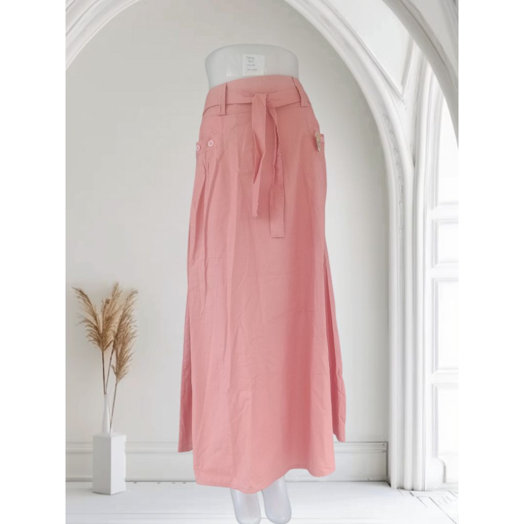 Rok Wanita Katun Lebar Model A-line