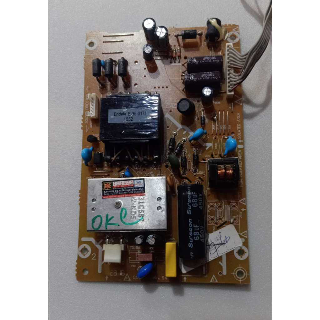 PSU power supply tv Polytron PLD 24T810, pld 24t810