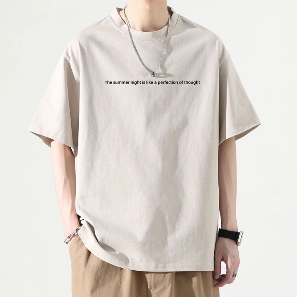 Jaketin Aja ( M - XXXXXXL 6XL ) Kaos T-shirt BIG SIZE OVERSIZE SUMMER NIGHT PERFECT Pria Wanita Tee 