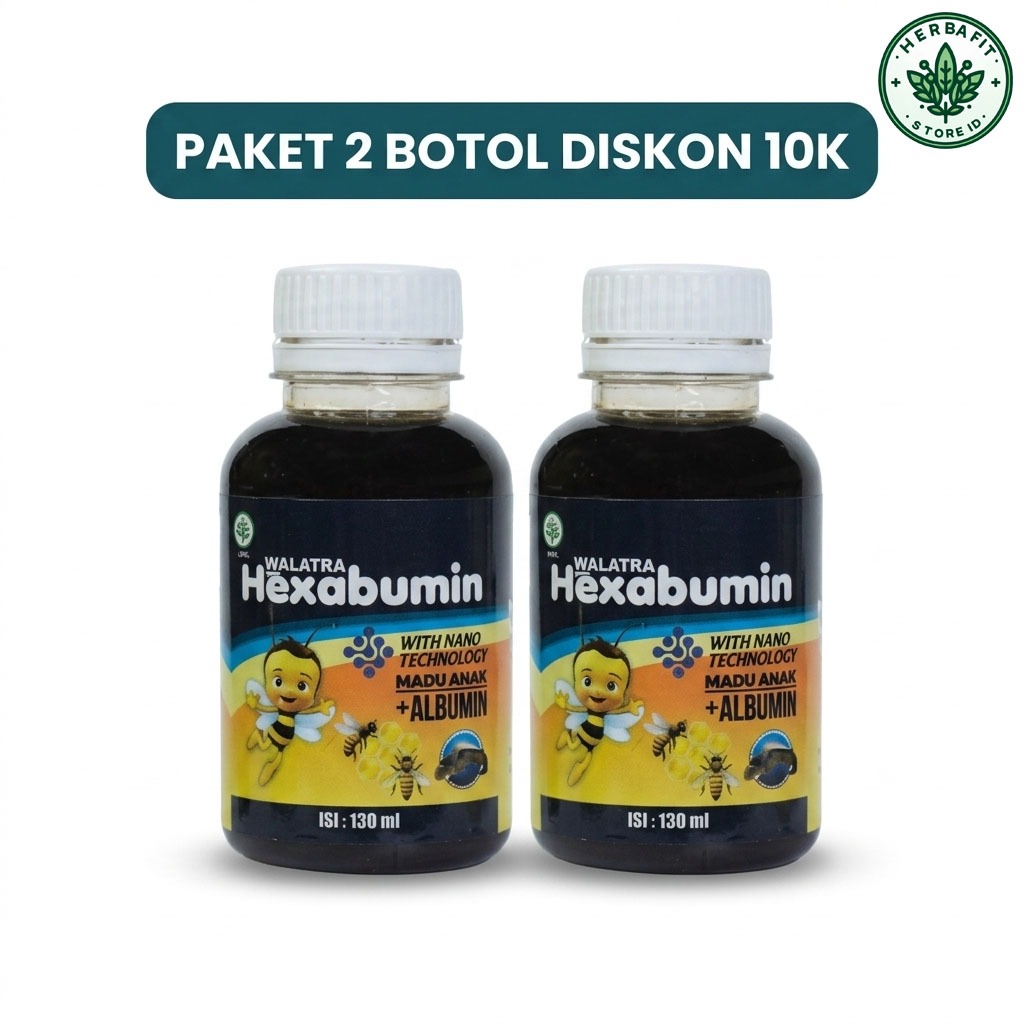 Herbafit Store ID - Paket 2 Botol Walatra Hexabumin Asli Original