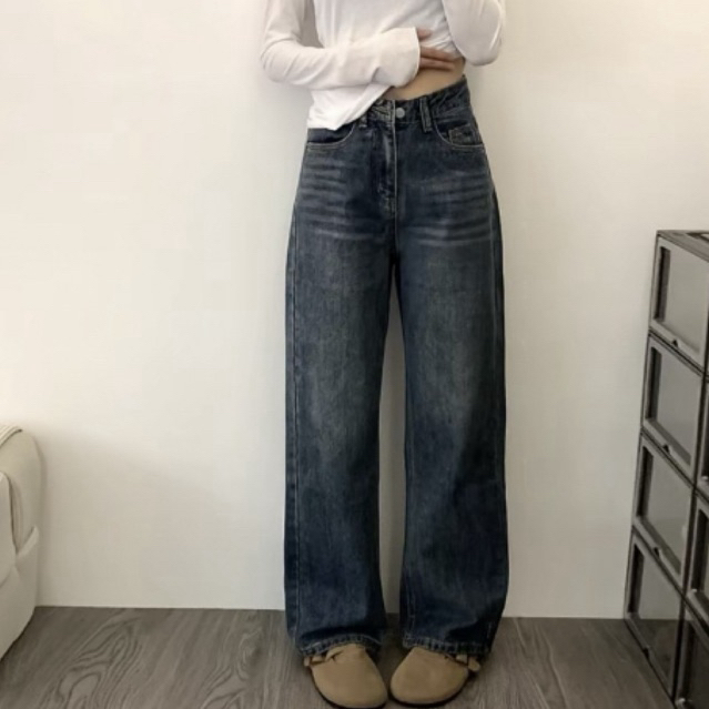 NEW Lulu Jeans Premium Biru Retro Size S