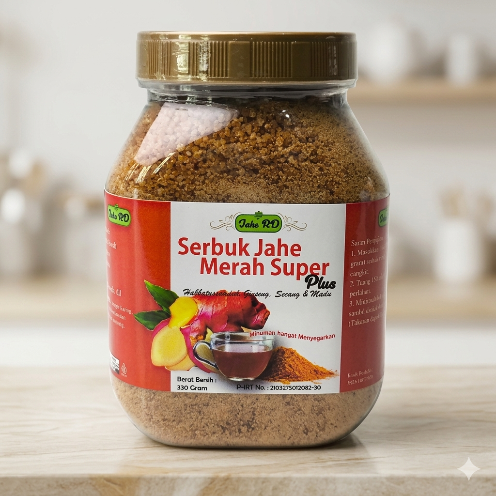 [ BISA COD ] JAHE MERAH SUPER RD | Serbuk Jahe Merah Super Pilihan