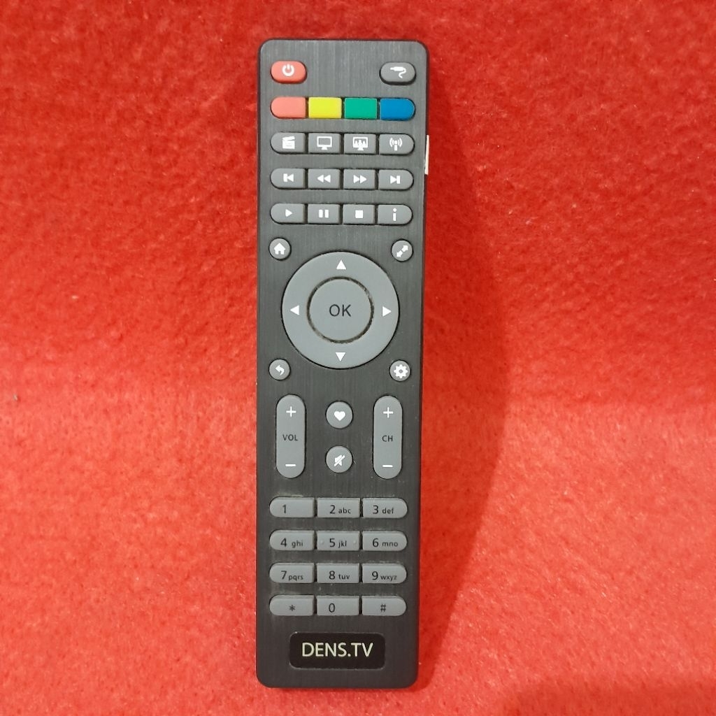 Remote Remot TV STB DensTV Original Asli . Set Top Box .